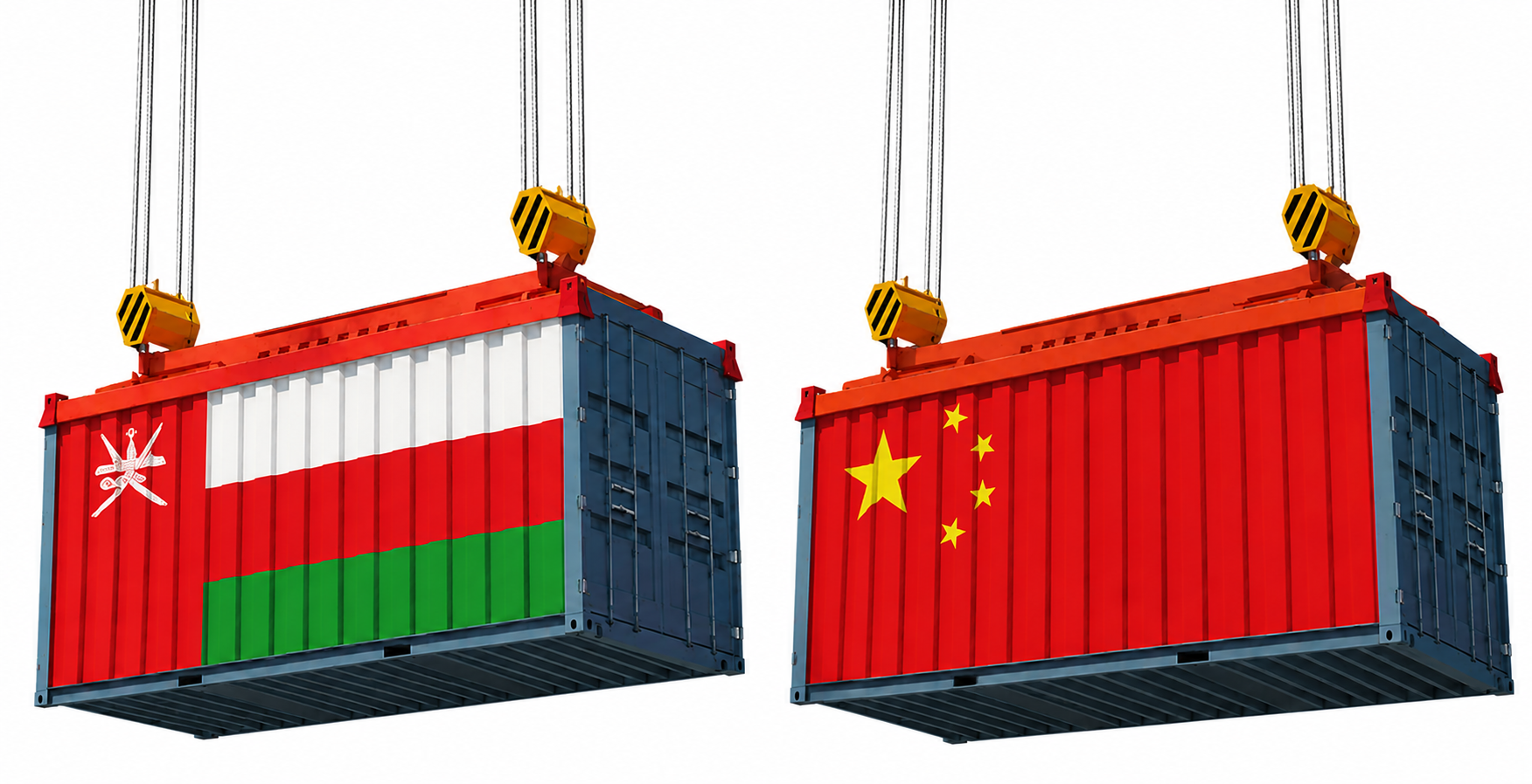 Oman to China shipping route