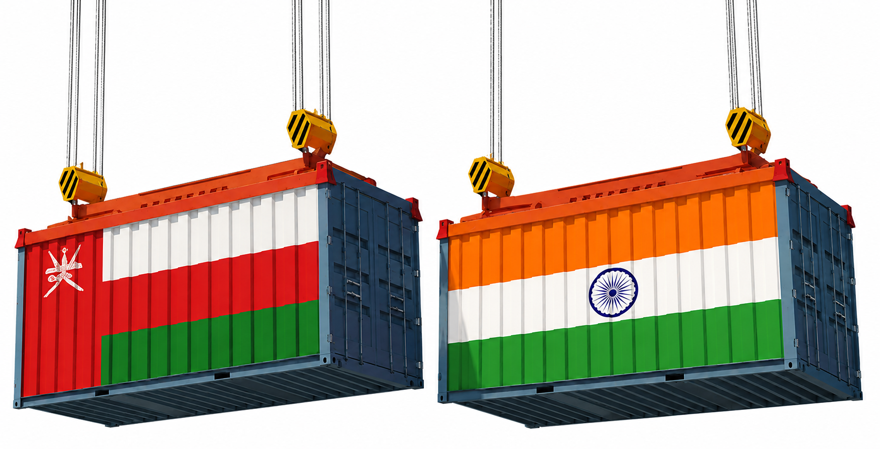 Oman to India shipping route